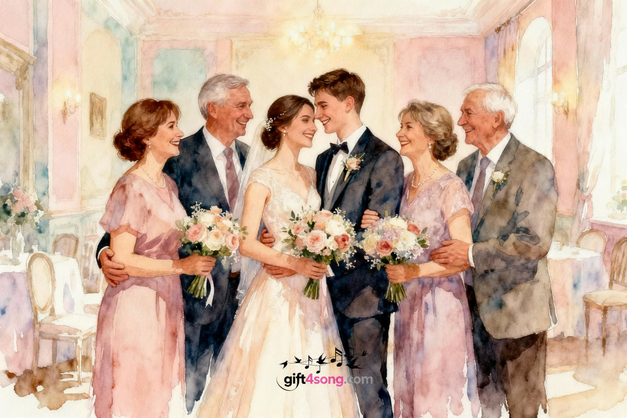 Podziękowanie dla rodziców w dniu ślubu - przykładowa piosenka
